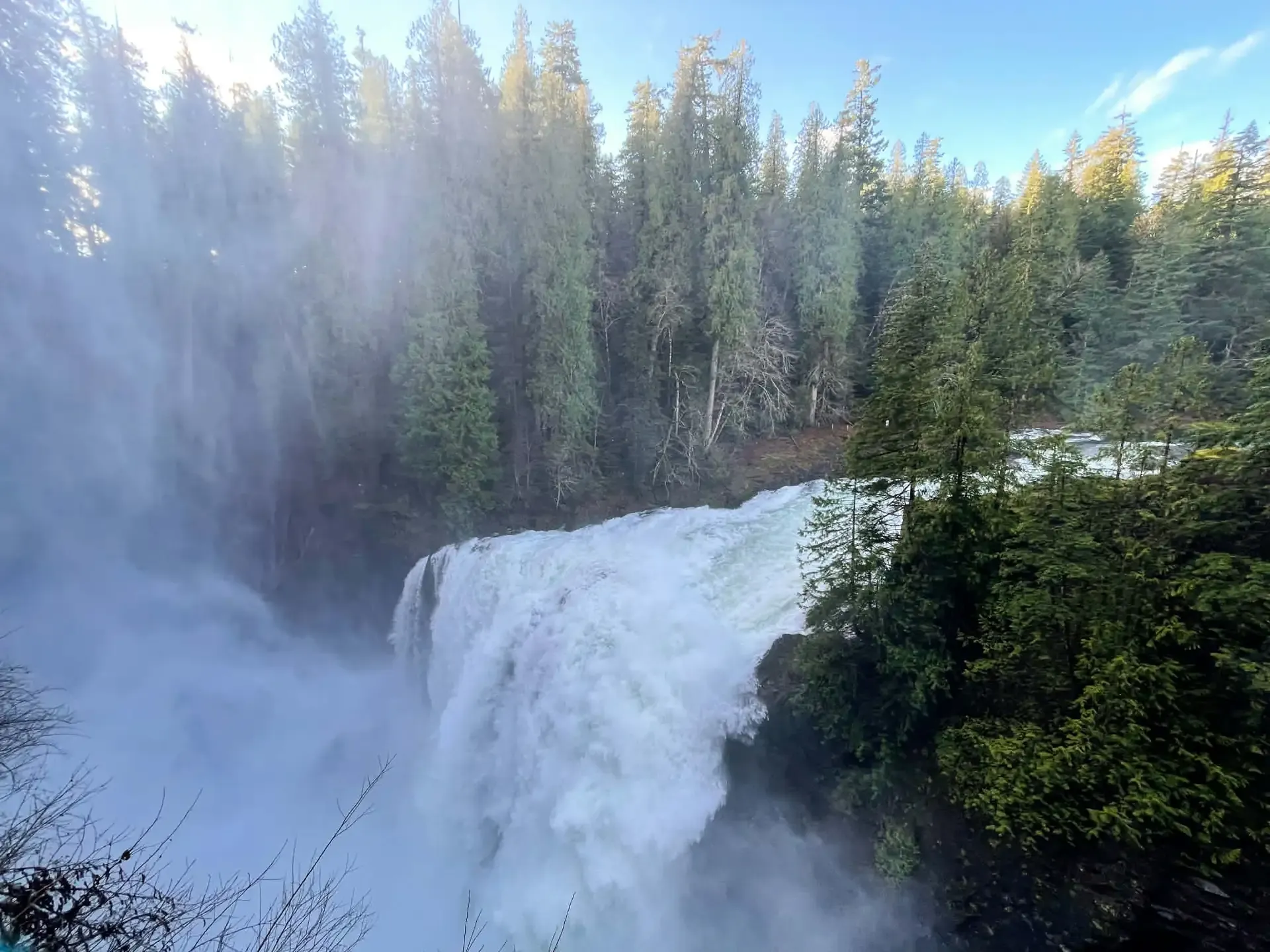 Elk Falls waterfall in Campbell River