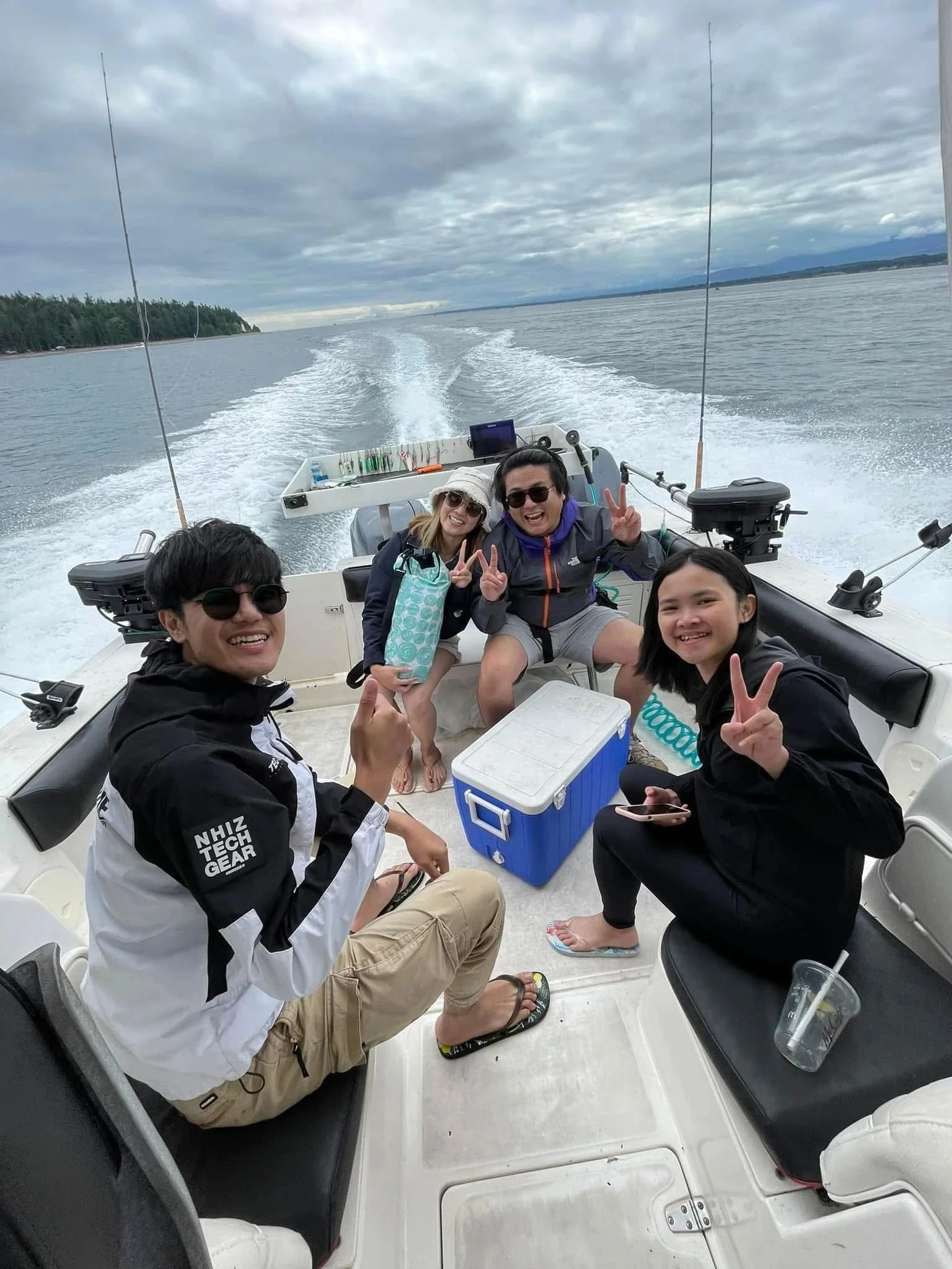 Family Enjoying Boat Ride Experience
