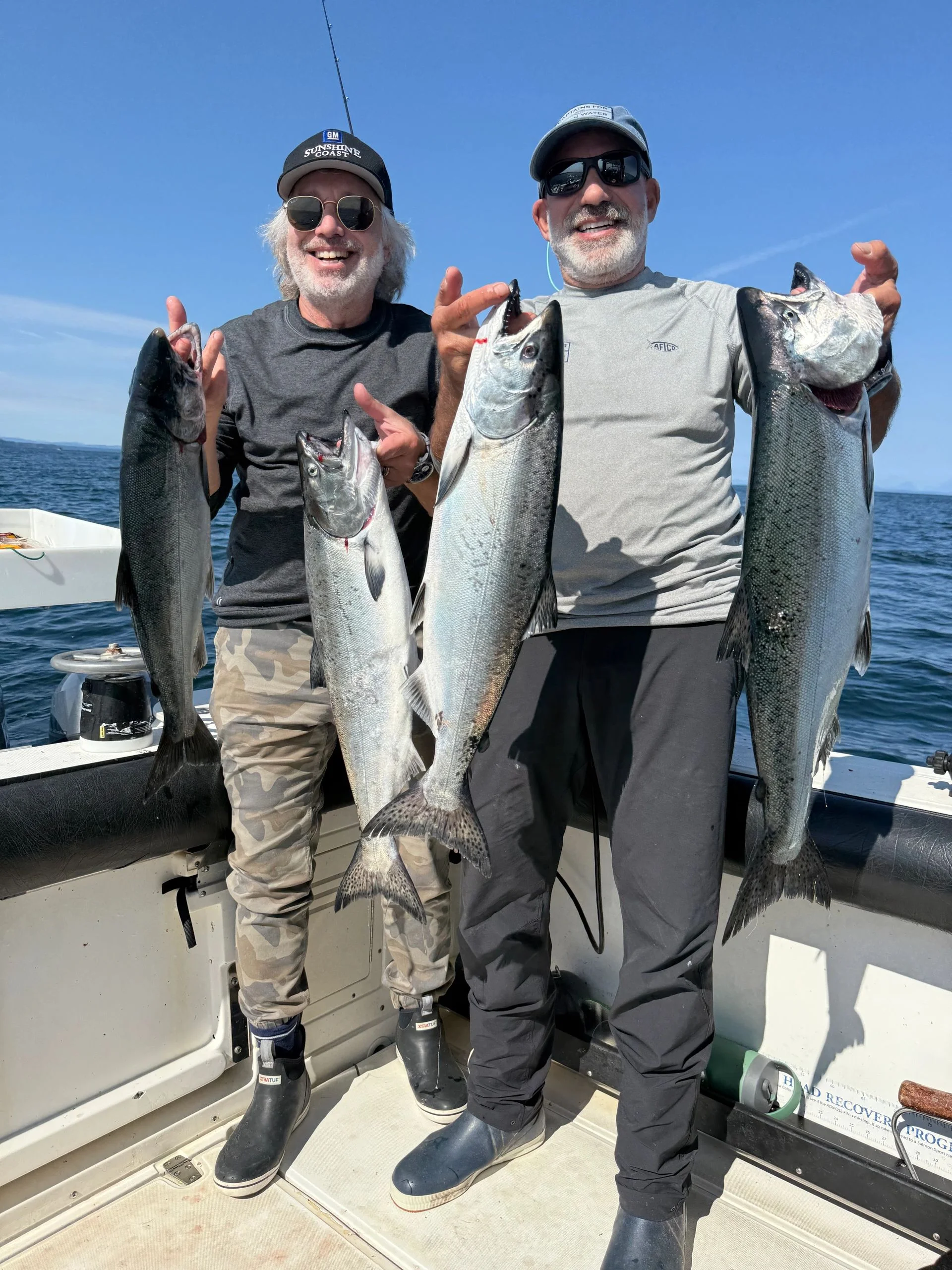 Friends with Multiple Salmon Catch