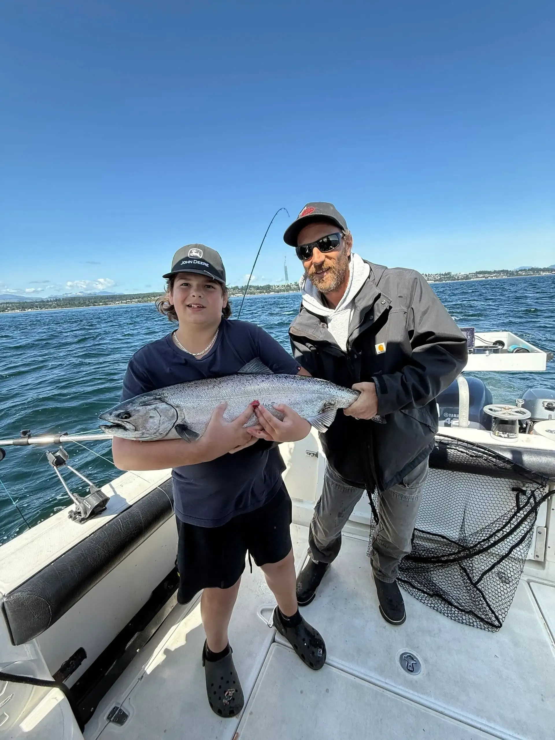 July salmon catches during peak fishing season Campbell River