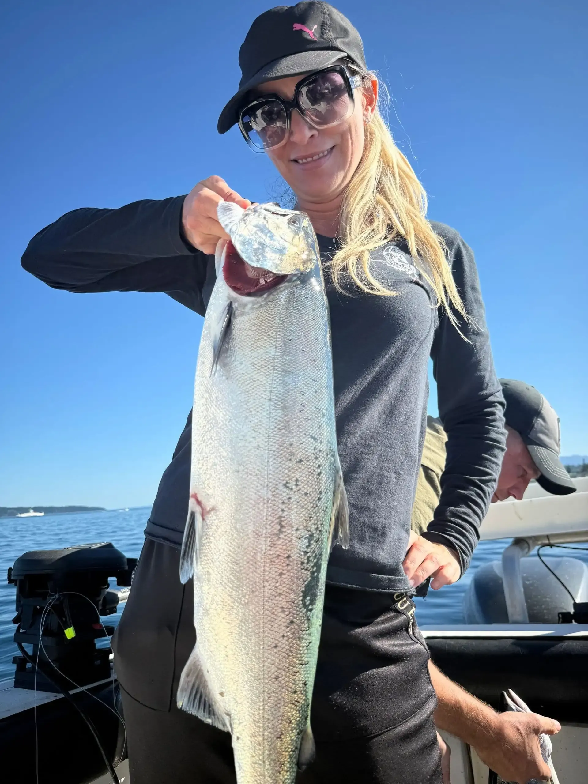 Trophy Chinook salmon from Seymour Narrows