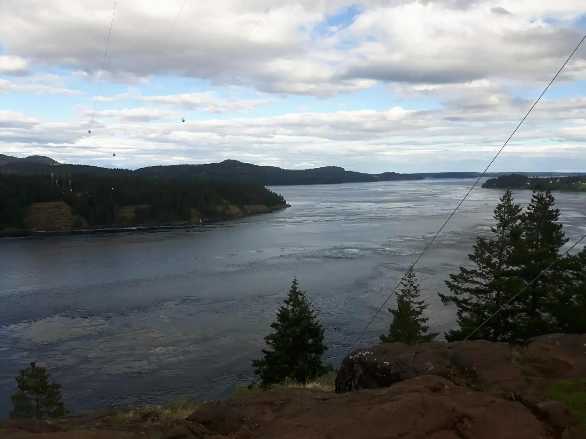 Seymour Narrows tidal currents and fishing waters near Campbell River