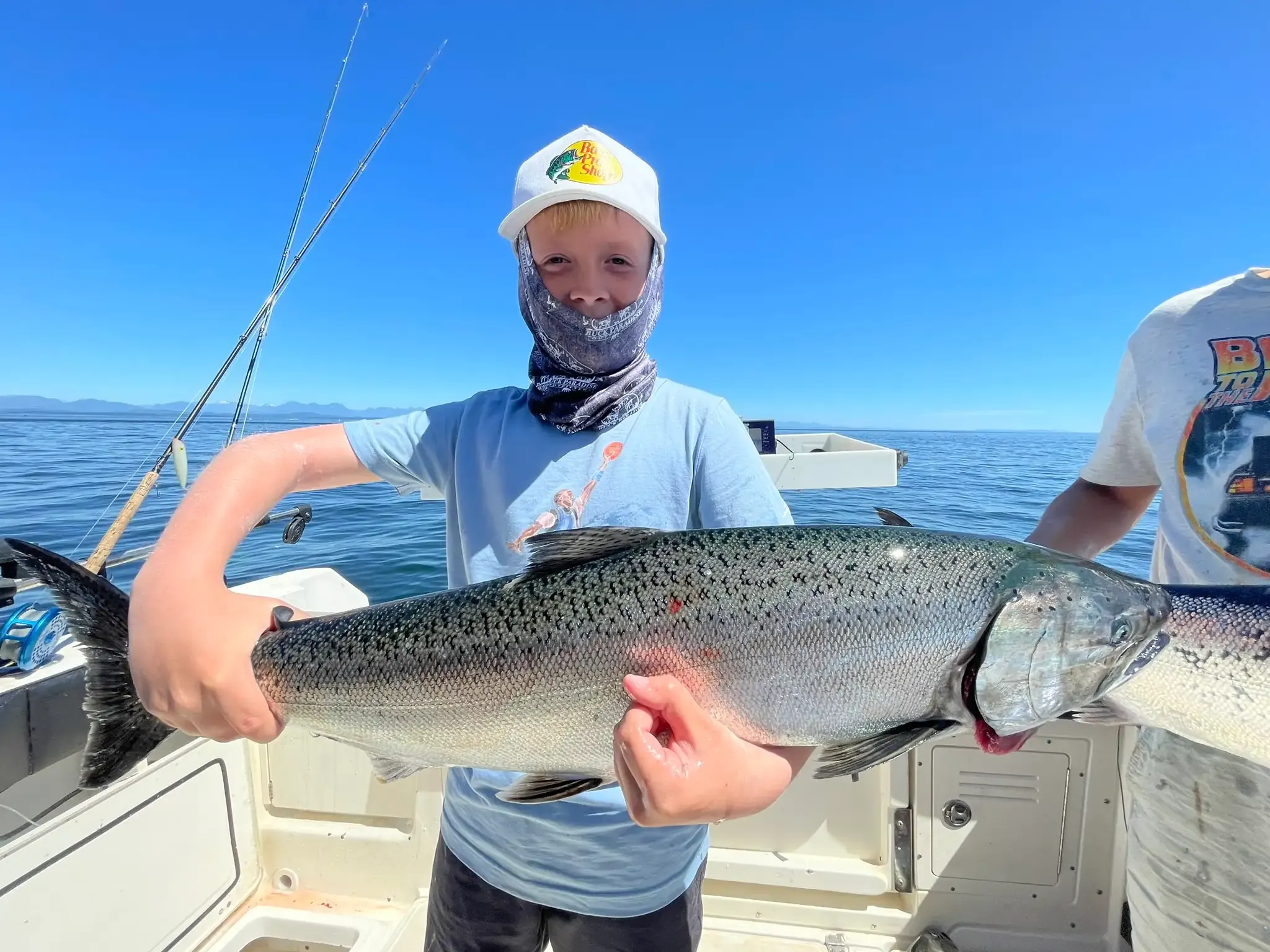 Young Angler Lands Chrome Winter Chinook in Discovery Passage
